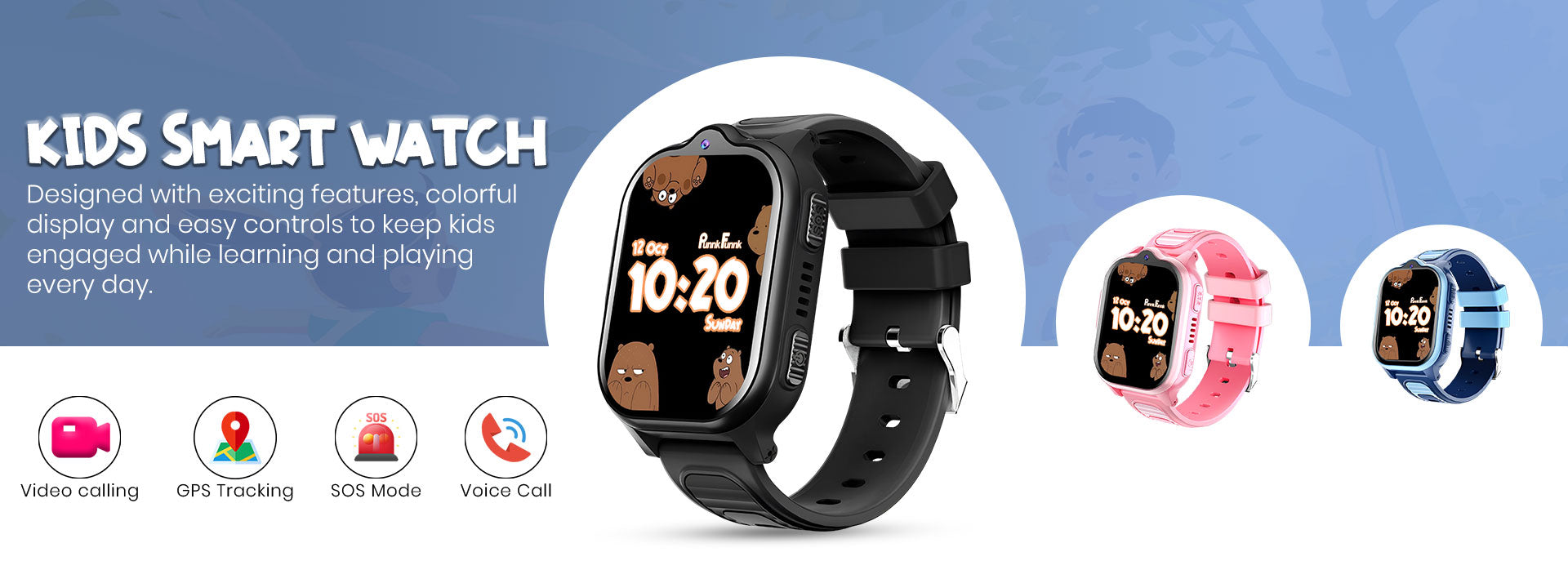 PunnkFunnk TrackNova 5G ready kids smartwatch with GPS tracking