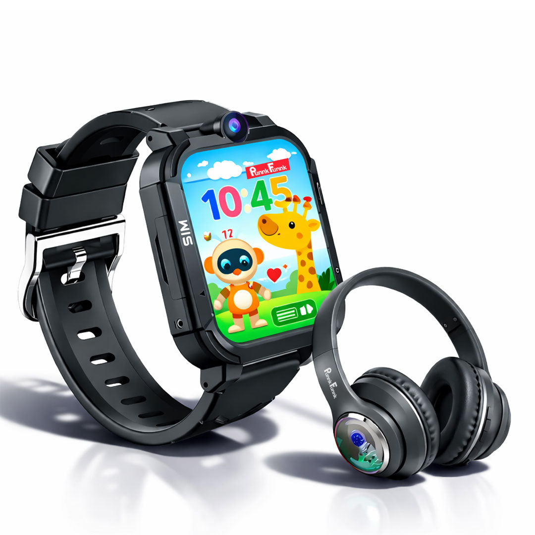 Kids smartwatch and wireless headphones gift combo