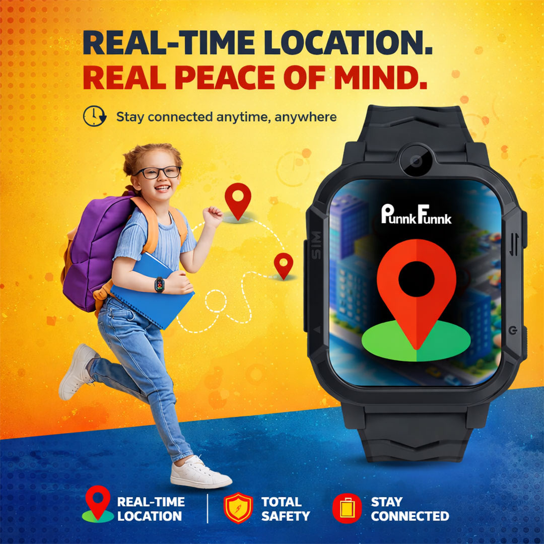 PunnkFunnk kids smartwatch and headphone kit detail view